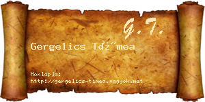 Gergelics Tímea névjegykártya